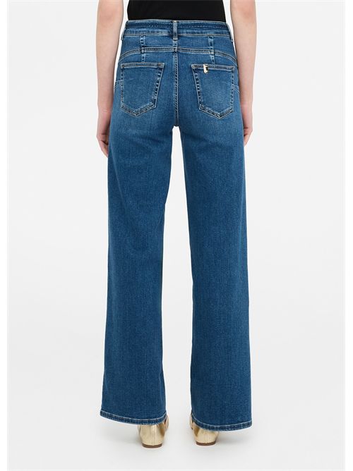 Jeans flare cropped con cintura LIU JO | UF5101D0264/78899